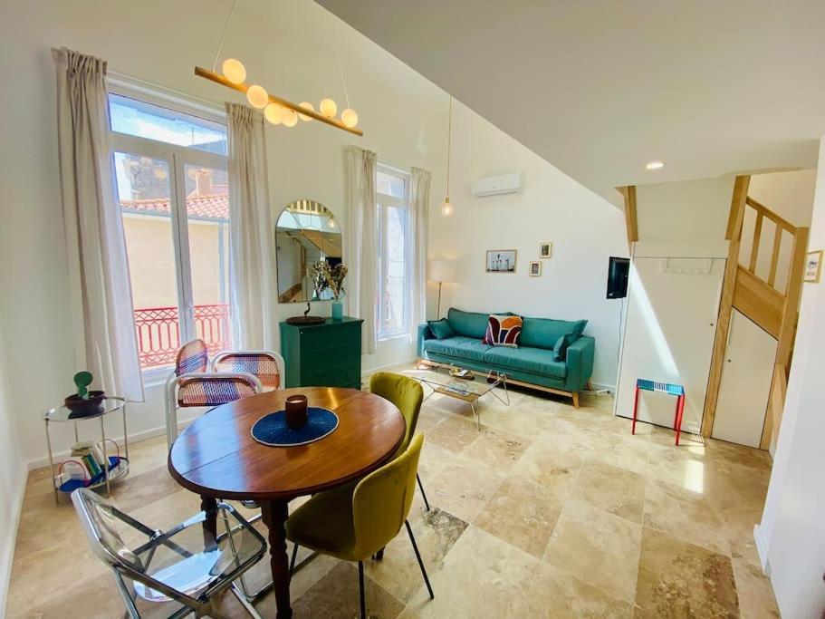 "Le Refuge" Duplex Quartier Haut, Climatise Sete Bagian luar foto